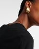 Ysso Ysso Ocean 24kt gold-plated earrings - 6