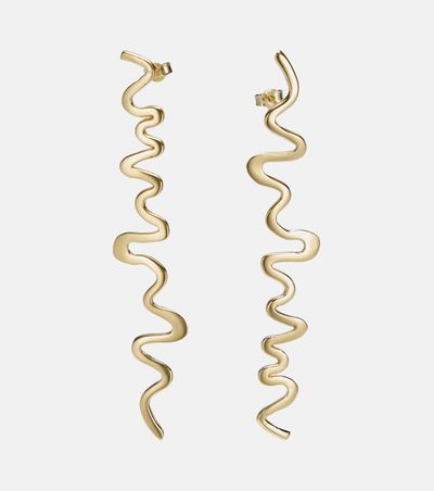 Ysso Ysso Shore 24kt gold-plated drop earrings