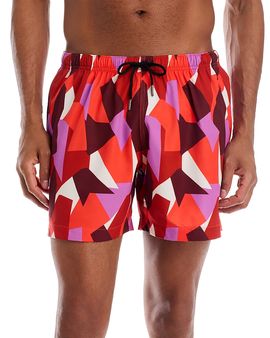 Yuasa Menswear Yuasa Menswear Printed Mosaic 5 Swim Trunks