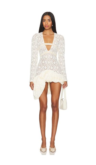 Yuhan Wang Yuhan Wang Draped Lace Dress
