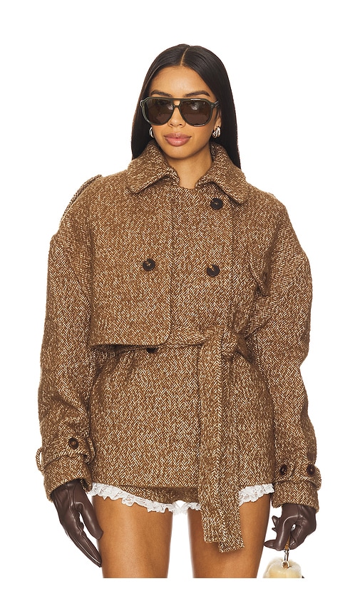 Yuhan Wang - Houndstooth Knotted Jacket