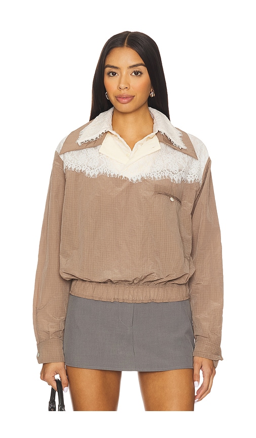 Yuhan wangトップス Yuhan Wang - Retro Western Lace Pullover Top