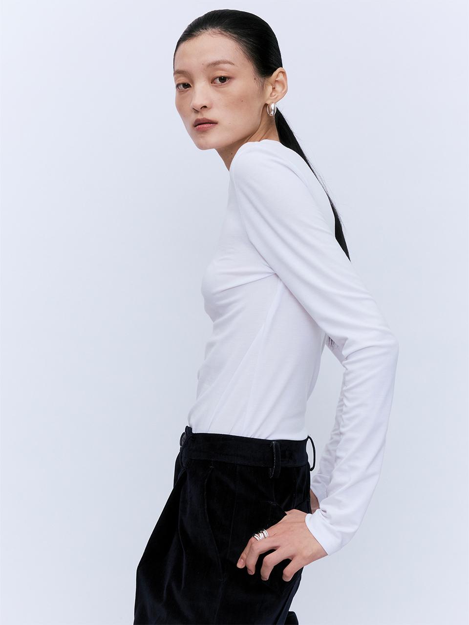 YUJI INNER SLEEVE TSHIRT WHITE