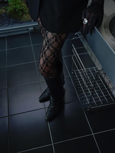 YUJI Plisse Long Boots
