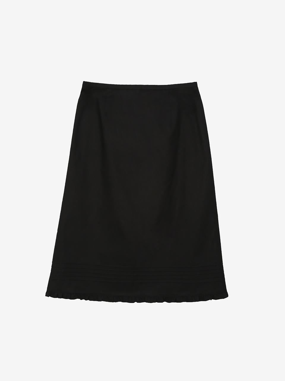 YUJI Pure Girl Ruffle Midi Skirt