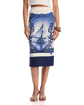 Yukio yukio Jacquard Knit Pencil Skirt
