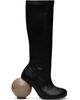 YUME YUME YUME YUME Black & Beige Ball Tall Boots - 1