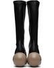 YUME YUME YUME YUME Black & Beige Ball Tall Boots - 2