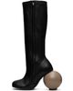 YUME YUME YUME YUME Black & Beige Ball Tall Boots - 3