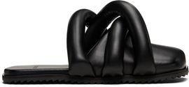 YUME YUME YUME YUME Black Closed Toe Tyre Slide Loafers