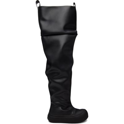 YUME YUME YUME YUME Black High Fisherman Tall Boots