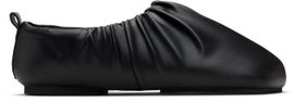 YUME YUME YUME YUME Black Wrinkle Flat Slippers