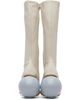 YUME YUME YUME YUME Off-White Ball Tall Boots - 2