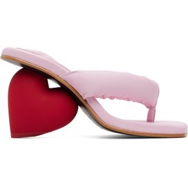 YUME YUME YUME YUME Pink Love Mule Heeled Sandals