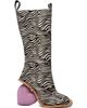 YUME YUME YUME YUME SSENSE Exclusive Black & White Zebra Love Tall Boots - 1