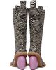 YUME YUME YUME YUME SSENSE Exclusive Black & White Zebra Love Tall Boots - 2