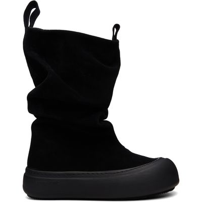 YUME YUME YUME YUME SSENSE Exclusive Black Low FIsherman Chelsea Boots