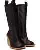 YUME YUME YUME YUME SSENSE Exclusive Brown & Green Love Tall Boots - 4