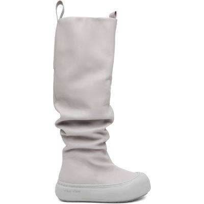 YUME YUME YUME YUME SSENSE Exclusive Gray Fisherman Tall Boots