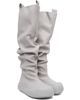 YUME YUME YUME YUME SSENSE Exclusive Gray Fisherman Tall Boots - 4