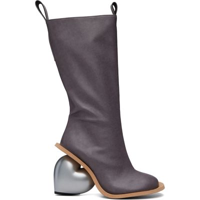 YUME YUME YUME YUME SSENSE Exclusive Gray Love Tall Boots