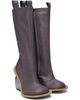 YUME YUME YUME YUME SSENSE Exclusive Gray Love Tall Boots - 4