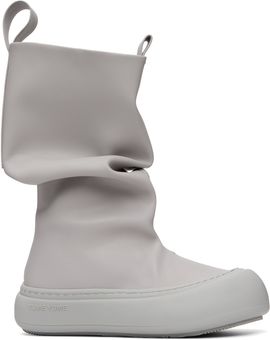 YUME YUME YUME YUME SSENSE Exclusive Gray Low Fisherman Boots