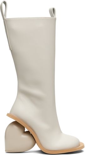 YUME YUME YUME YUME SSENSE Exclusive Off-White Love Tall Boots