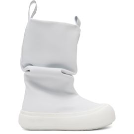 YUME YUME YUME YUME SSENSE Exclusive Off-White Low Fisherman Chelsea Boots