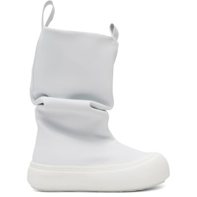 YUME YUME YUME YUME SSENSE Exclusive Off-White Low Fisherman Chelsea Boots