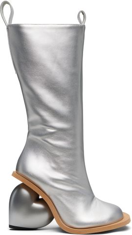 YUME YUME YUME YUME SSENSE Exclusive Silver Love Tall Boots