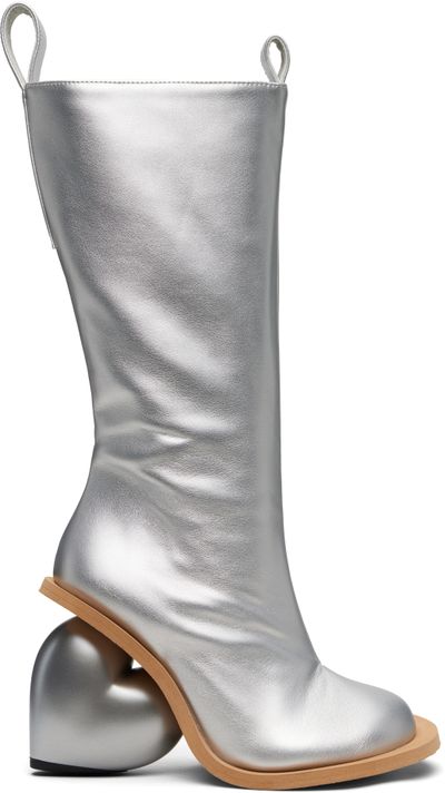 YUME YUME YUME YUME SSENSE Exclusive Silver Love Tall Boots