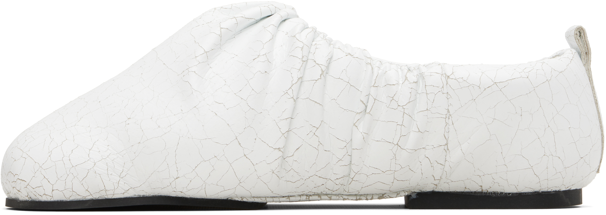 YUME YUME - White Wrinkle Loafers