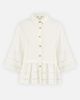 Yumi Yumi 34 Sleeve Relaxed Scallop Trim Shirt - 2