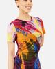 Yumi Yumi Abstract Floral Mesh Maxi Dress - 5