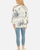 Yumi Yumi Abstract Floral Print Open Front Top - 3