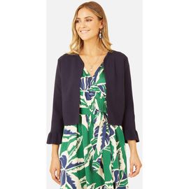 Yumi Yumi Bell Sleeves Cropped Cardigan