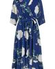 Yumi Yumi Bird And Floral Print Midi Wrap Dress - 2