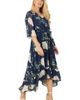 Yumi Yumi Bird And Floral Print Midi Wrap Dress - 3
