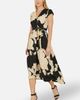 Yumi Yumi Blossom Print Dipped Hem Wrap Midi Dress - 1