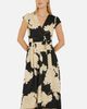 Yumi Yumi Blossom Print Dipped Hem Wrap Midi Dress - 3