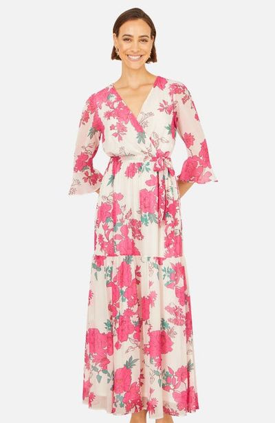 Yumi Yumi Blossom Print Maxi Wrap Dress