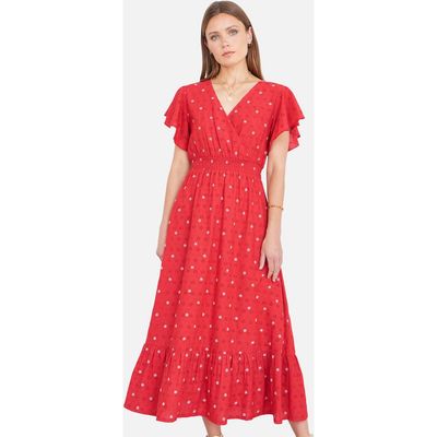 Yumi Yumi Broderie Anglaise Wrap Midi Dress