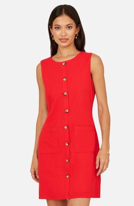 Yumi Yumi Button Detail Shift Dress