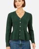 Yumi Yumi Cable Knit Peplum Cardigan - 1