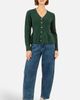 Yumi Yumi Cable Knit Peplum Cardigan - 5