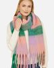 Yumi Yumi Check Soft Tassel Scarf - 1