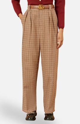 Yumi Yumi Check Wide Leg Pants