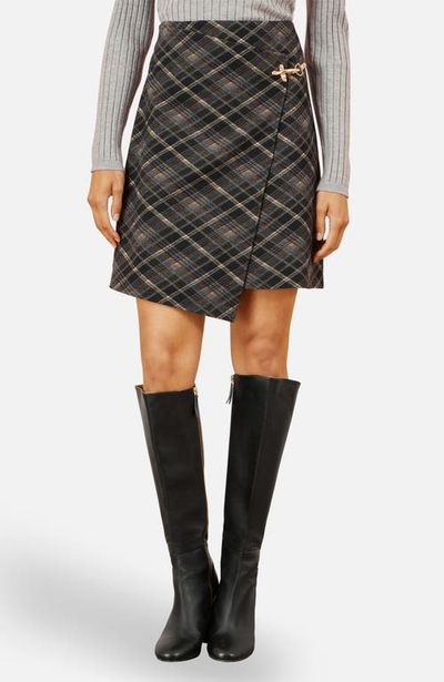 Yumi Yumi Check Wrap Skirt