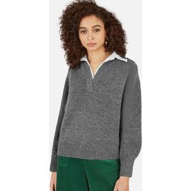 Yumi Yumi Collar Detail Knitted Jumper